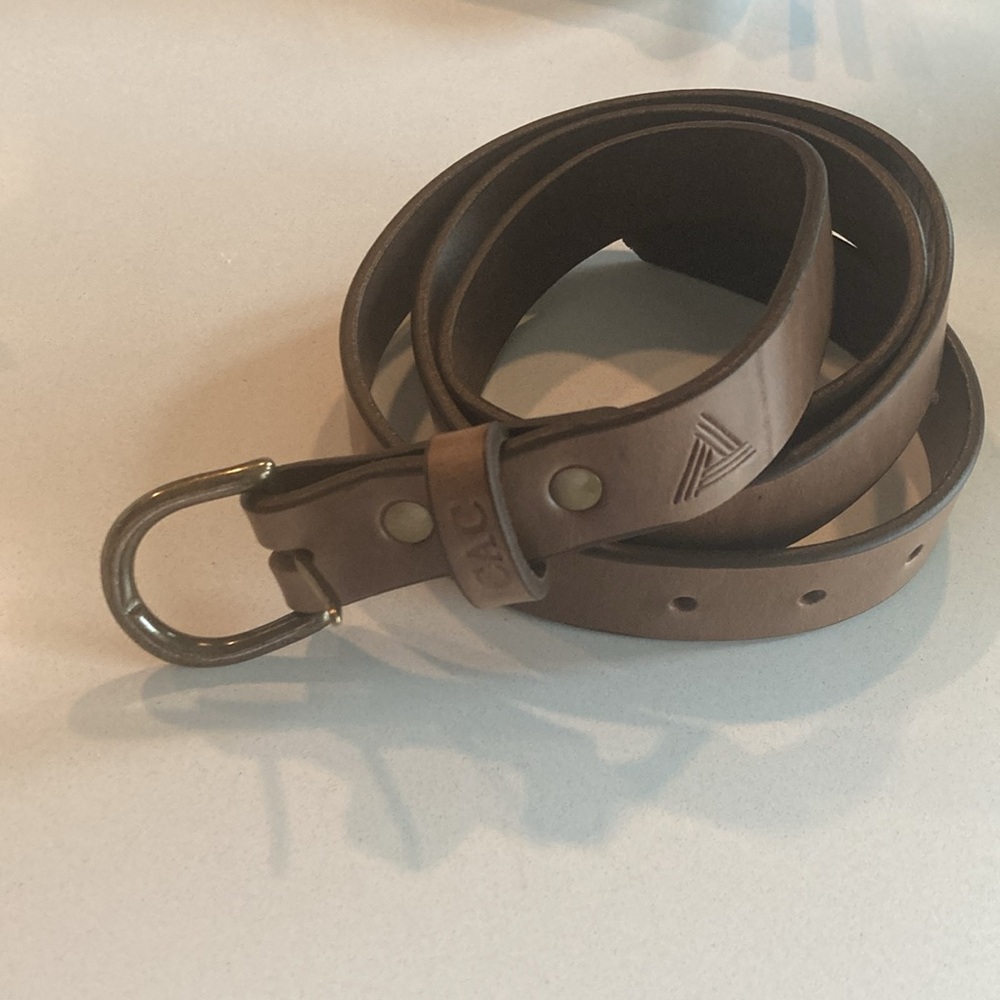 Brown leather ‘Blue Delta’ Belt